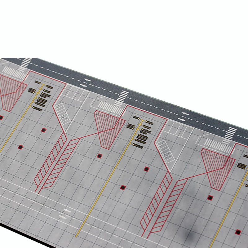 1/400空港旅客機滑走路モデルpvcパーキングエプロンパッドモデル