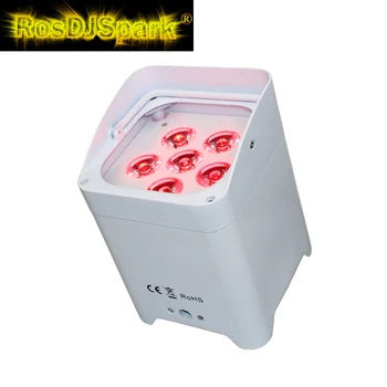 

10pcs/Case 2.4G wireless DMX & IRC LED wireless battery par lights RGBWAUV charging flight case + 1pc DMX transmitter