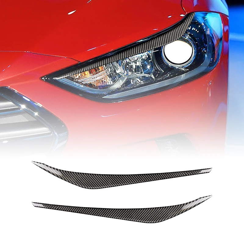 Карбоновые фары брови крышка отделка части для hyundai Elantra