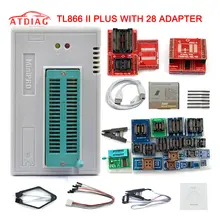 Adaptadores eeprom universal bios, xgecu 100% original minipro tl866ii plus + 28 usb programador