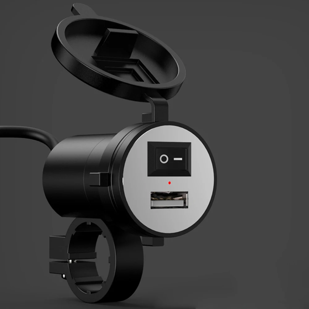 Водонепроницаемый 12V USB мотоцикл питание для мобильного телефона Зарядка порт розетка