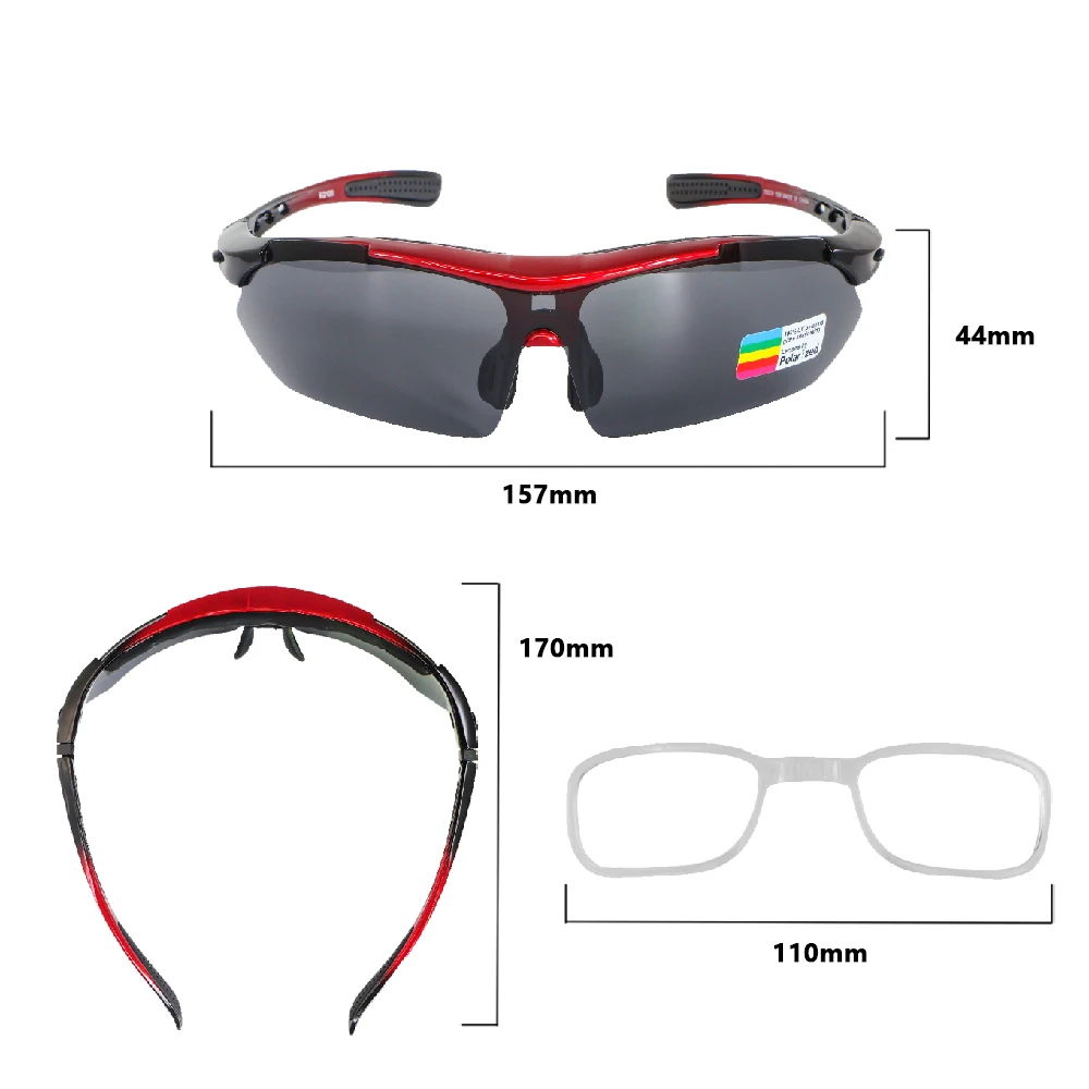 Professional Polarized Cycling Glasses Bike Goggles Outdoor Sports Bicycle  Sunglasses UV With 5 Lens Men Women Cycling Eyewear - AliExpress