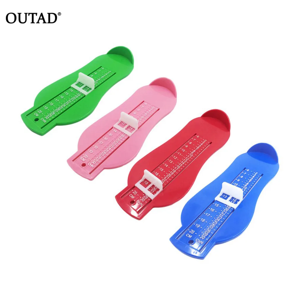 

OUTAD ABS Baby Care Kid Infant Foot Measure Tool Foot Measure Gauge Shoes Size Measuring Ruler Tools 0-20cm 4 Colors Dropship