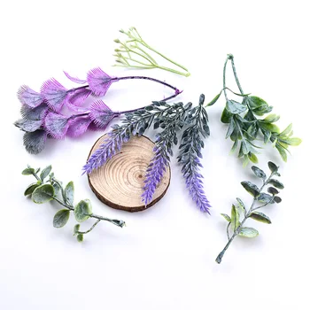 

10PCS Artificial plants christmas decorations for home wedding decorative flowers wreaths needlework Craft materials diy gifts