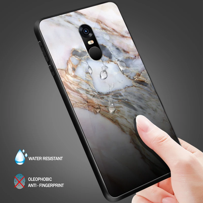 Tempered Glass Case for Xiaomi 5X 6X 8 9 SE A1 A2 Lite Capa for Redmi Note 4X 5A 6 7 Pro Prime Hard Bumper Painted Pigment Shell