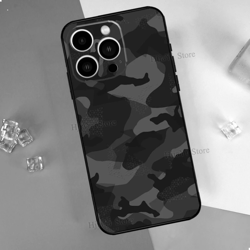 11 cases Black Camo Camouflage Case For iPhone XR X XS Max 5S 6S 7 8 Plus SE 2020 11 12 13 Pro Max Mini Phone Cover iphone xr waterproof case