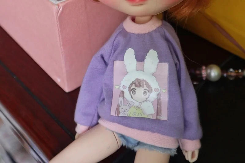 purple sweater Blyth свитер Озон свитер 1/6 кукольный Топ(подходит для Блит, pullip, озон, kurhn, licca - Цвет: purple sweater