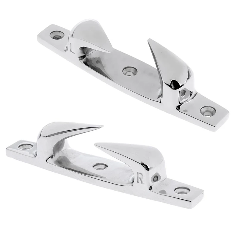 1 Pair 119Mm Marine Boat Bow Cleat Chock Yacht Deck Mooring Rope Cleat