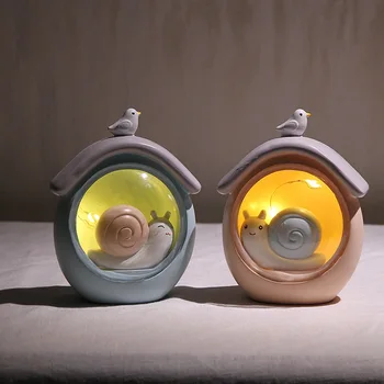 

Manufacturers Direct Selling Creative Network Red Snail House Small Night Lamp LED Light Illumination Cartoon Cute Domestic Orna