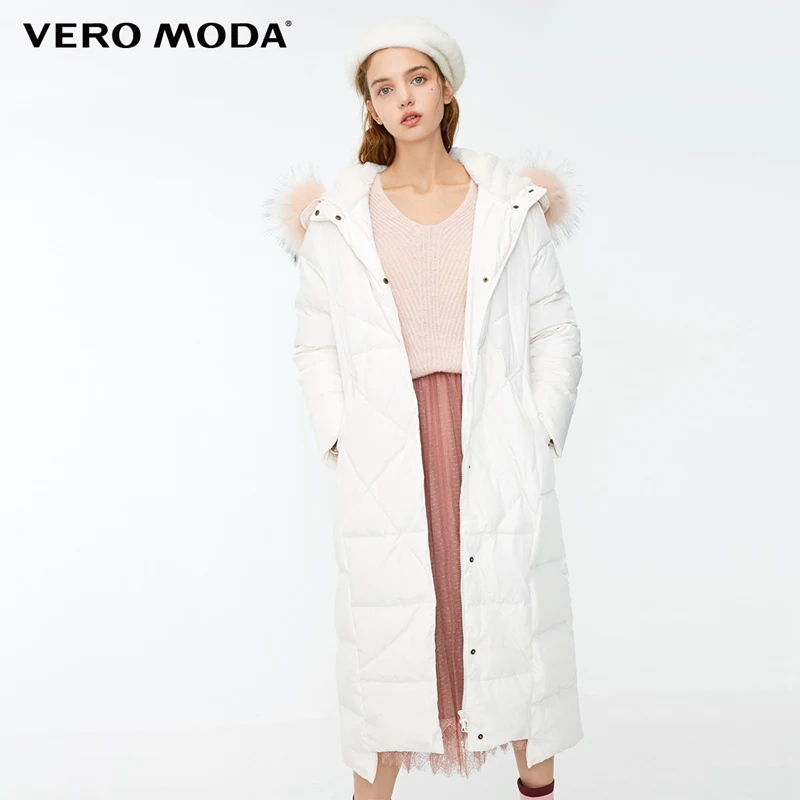 Vero Moda женский Цвет Соответствующие косы волос воротник с капюшоном длинный пуховик | 318312506 - Цвет: Eggnog