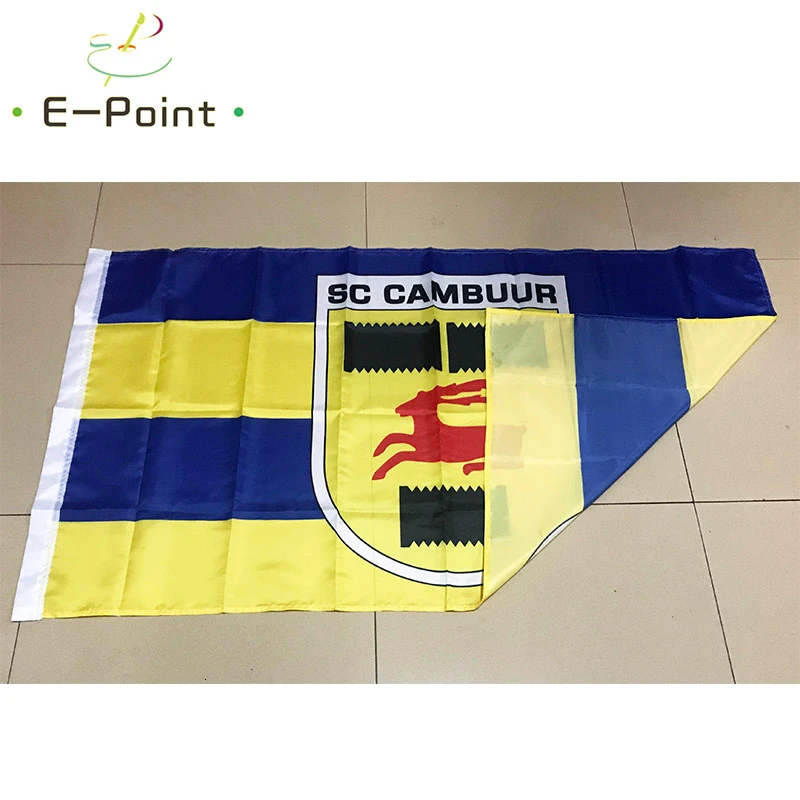 Голландский SC Cambuur Leeuwarden 3 фута* 5 футов(90*150 см) размер рождественские украшения для домашнего флага баннер подарки