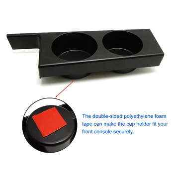 

Front Console Cup Holder 1pc Insert Black Stand Center High Quality Useful