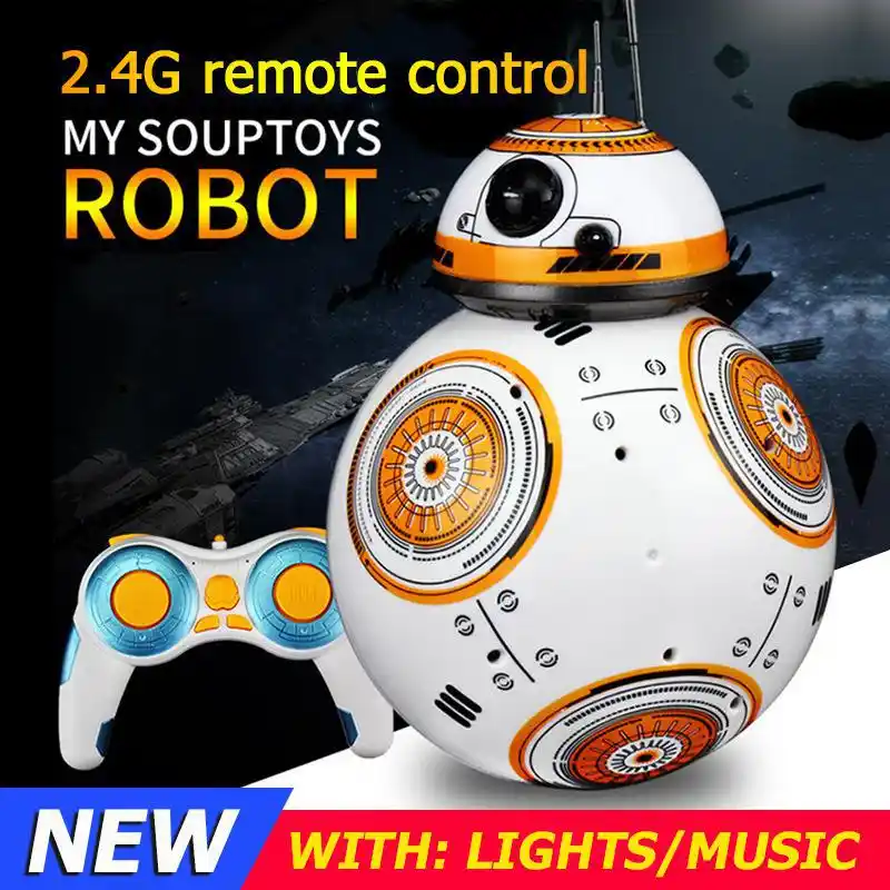 Bb 8 Rc Robot Bb 8 2 4g Remote Control Bb8 Figure Robot Upgrade Action Robot Sound Intelligent Toys Car For Children Ball Robot Toy Remote Control Car Rc Remote Control Carremote Control Toy Car