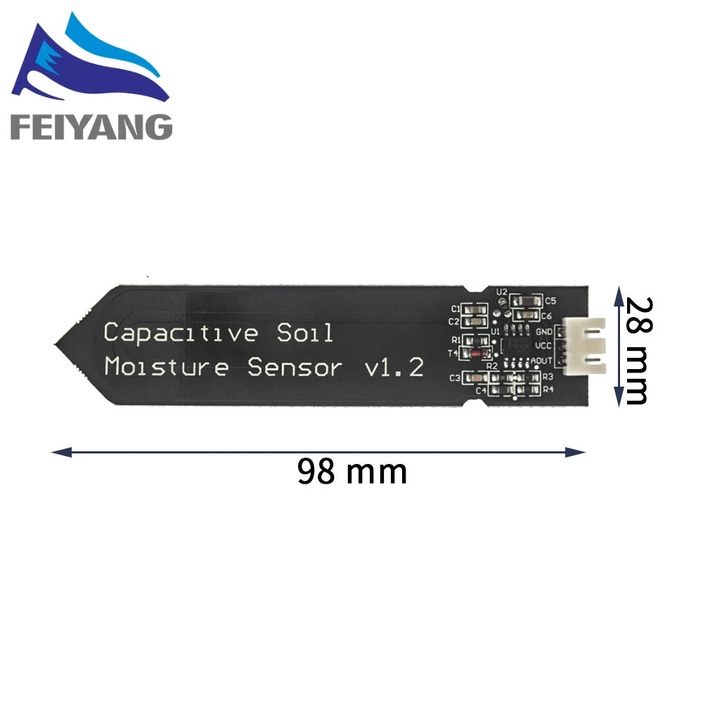 Емкостный модуль датчика влажности почвы устойчивый к коррозии широкий провод