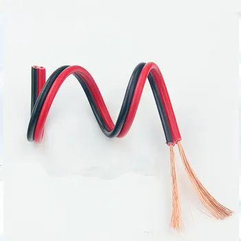

Electrical Wire Tinned Twin Flexible Copper Insulated Fireproof PVC Extension LED Strip Speaker Cable Red Black Power Wire