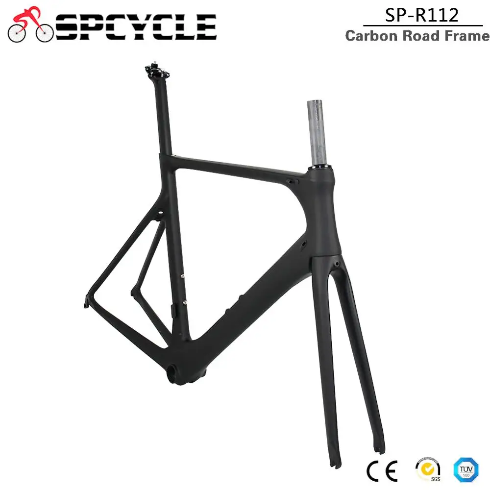 Perfect Spcycle 2019 New Aero Carbon Road Bike Frame 700C Carbon Road Bicycle Frames T1000 Carbon Racing Bicycle Frameset 50/53/56cm 1