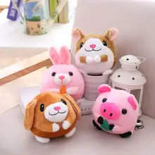 Хомяк прыгающие шары электрическая плюшевая Музыкальная кукла usb зарядка Поющая плюшевая игрушка с функцией записи(120 песни и цветная коробка кабель для передачи данных