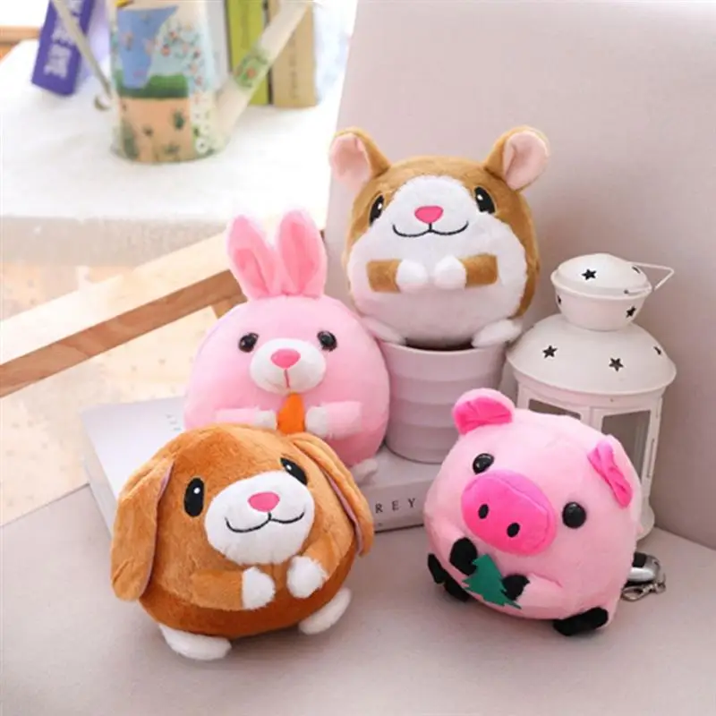 Хомяк прыгающие шары электрическая плюшевая Музыкальная кукла USB зарядка пение