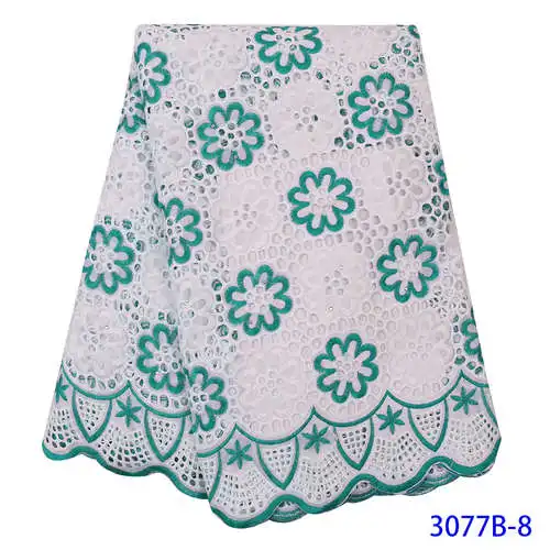 Picture 8 Tissu Broderie африканская сухая кружевная нигерийская кружевная ткань из Дубая вышитое хлопковое кружево с камнями KS3077B - Цвет: Picture 8
