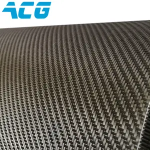 Carbon Fiber/Tan Kevlar Fabric 4x4 Twill 3k/1500d 50/127cm 7.8oz/260gsm