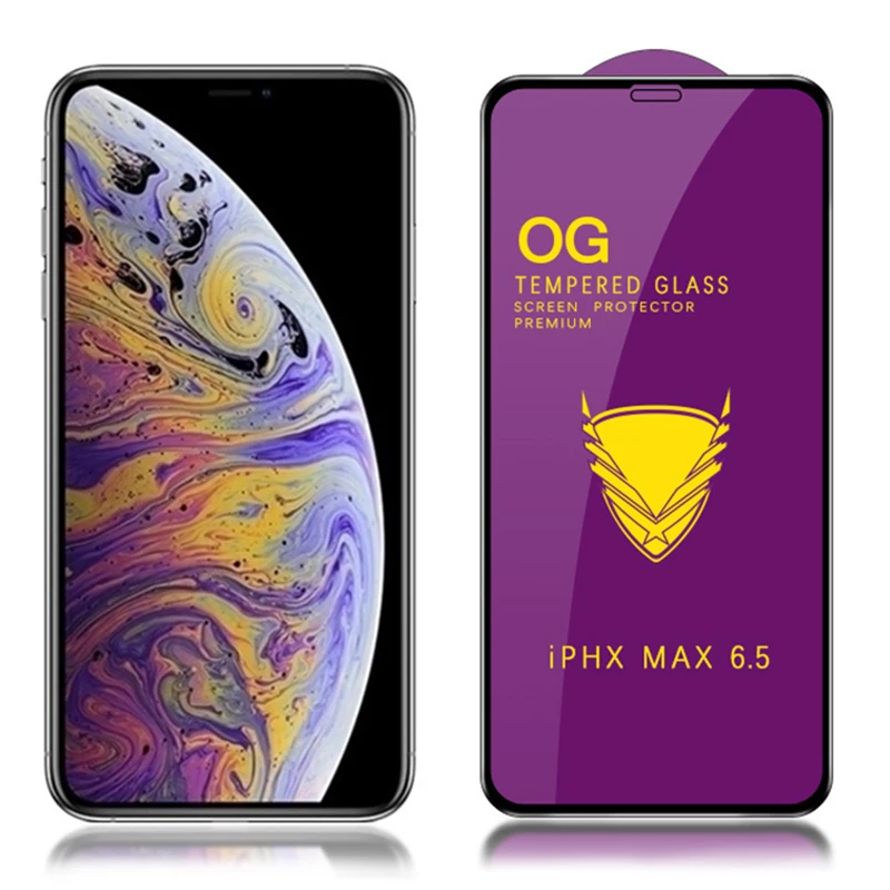 Golden armor protective glass for iPhone 5 SE 6 6S 7 8 plus Tempered glass on iphone 8 7 6 X R XS MAX screen protector Film