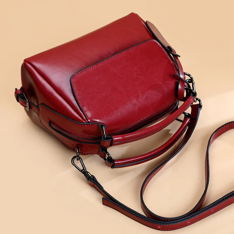

Bag Woman 2019 Tide Single Shoulder Package Handbag Oblique Satchel Genuine Leather New Design korean Style Fashion For