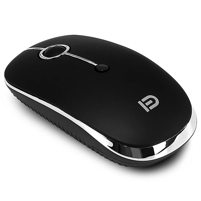 Black FD I331D 3 режима 2000 dpi перезаряжаемая Регулируемая мышь беспроводная мышь с 2,4G usb type C Bluetooth 4,0 черный - Цвет: Black