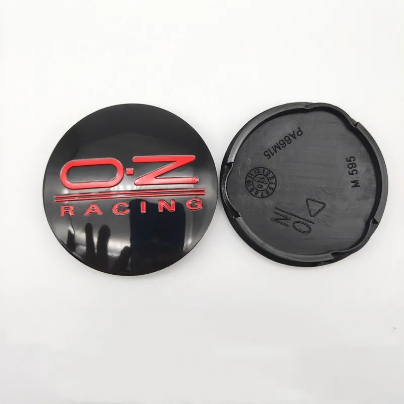 4 unids/lote 62MM OZ rueda de coche de carreras Centro Caps aleación elegante duro llevar reemplazo cubierta de polvo M595 O.Z aleación rueda llanta, cubo Cap