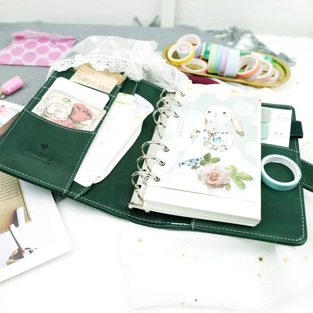 MyPretties спокойной Binder Тетрадь a5 a6 планировщик Журнал Повестка DIY ретро Организатор школьные канцелярские