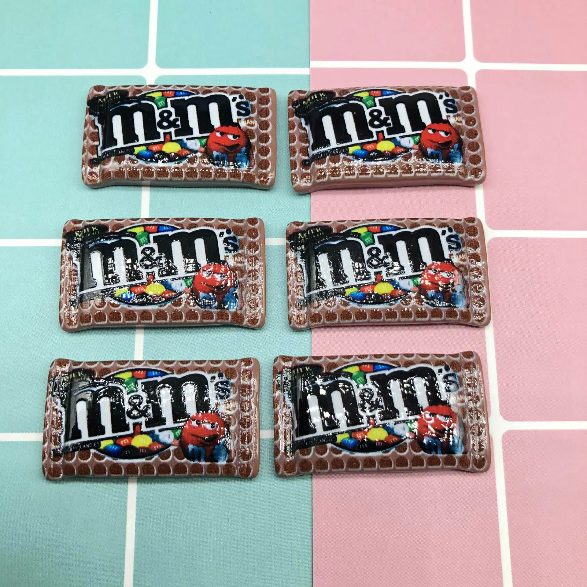 10 шт. каваи мультфильм Flatback смолы кабошон моделирование M Bean конфеты DIY скрапбук ремесло подходит для телефона деко Часть Аксессуары 35*20 мм
