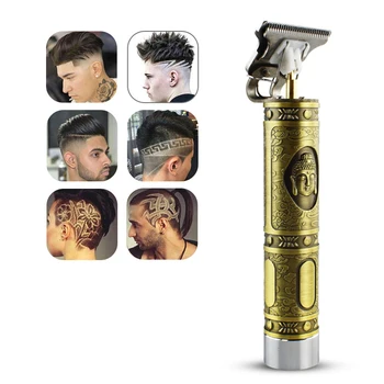 

Professional Hair Clippers Beard Trimmer Men Shaving Haircut Oil Head Engraving Retro Electric Vintage Engraving Hair Trimmer