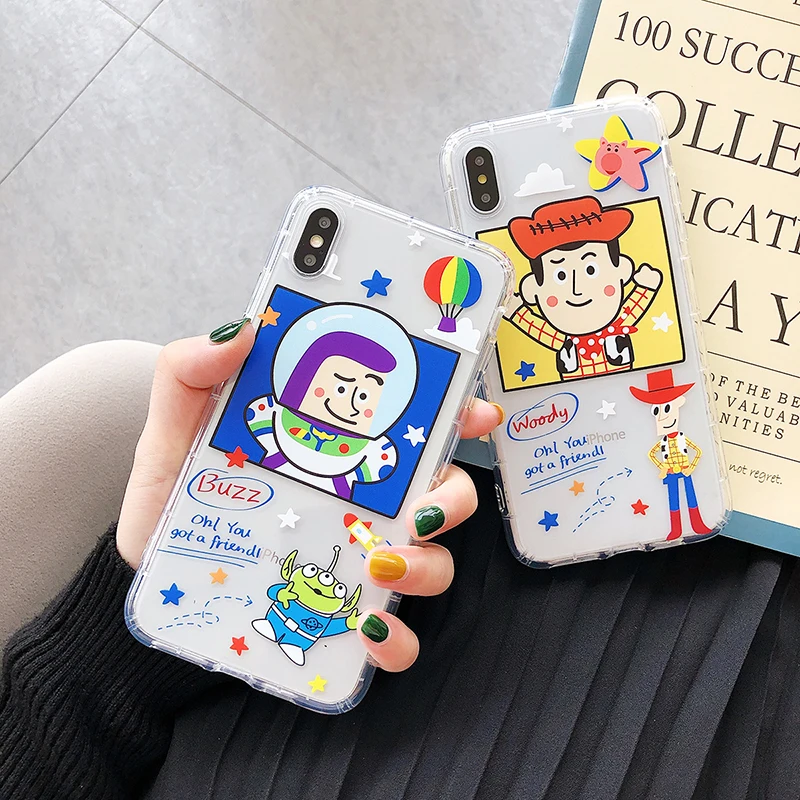 

Cartoon ultra-thin transparent TPU phone case for iPhone X XS Max Xr 8 7 6 6s Plus fast fun series phone case
