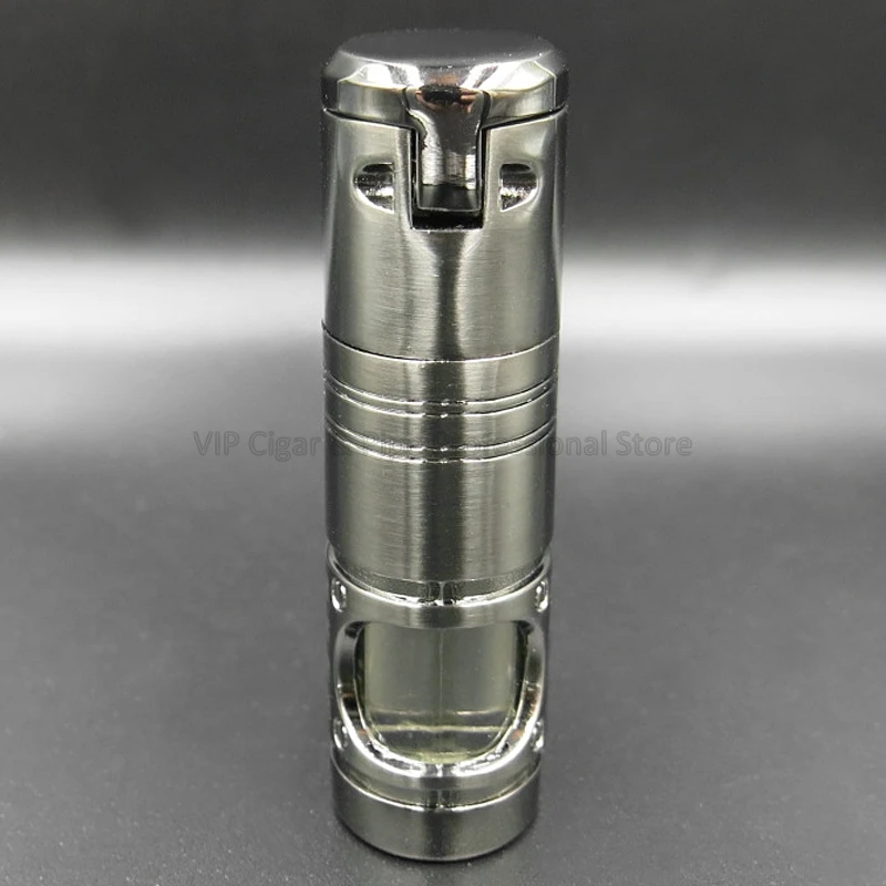 COHIBA металлический 4 фонарь, пламенная струйная сигарета, сигарета, табачная зажигалка, синий огонь, газовая зажигалка с сигары, защищенный от ветра для курения, инструмент