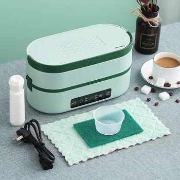 

Electric Heating Container Cooking Insulation Plug-in Lunch Box Student Office Workers Double-Layer Steamed Rice Food Carrying