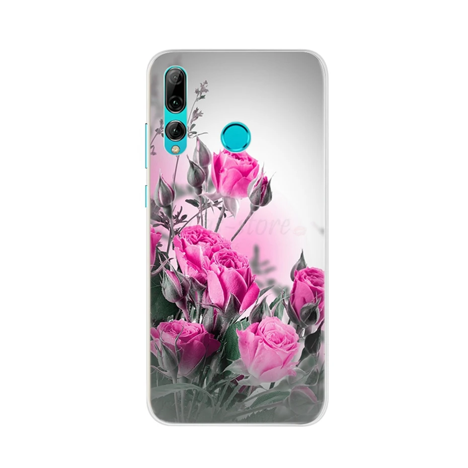 Небесно-голубой Чехол для huawei P Smart Мягкий силиконовый чехол TPU чехол для huawei P Smart Plus чехол Чехол для Funda huawei P Smart Z - Цвет: Небесно-голубой