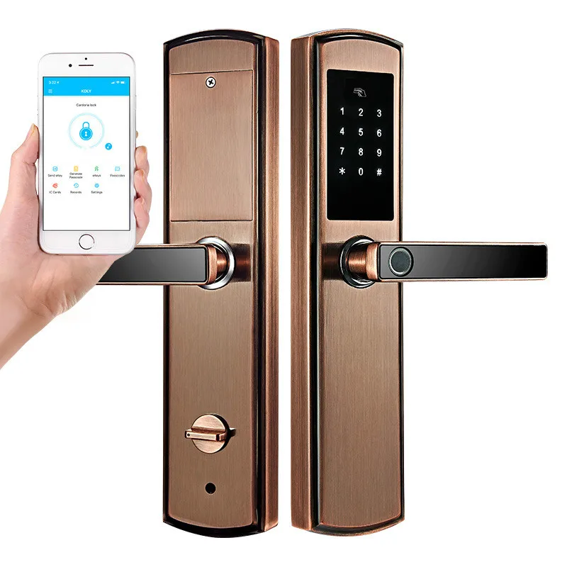 Smart Biometric Fingerprint Lock with Digital Password RFID Card Key Electronic Smart Fingerprint Door Lock keyless lock