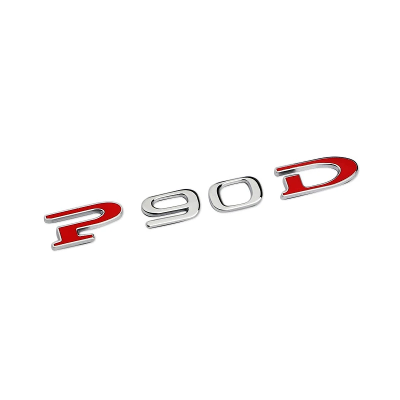 Металлический стикер для автомобиля P90D P100D с буквенным логотипом Tesla Model S X