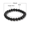 10mm oeil de tigre pierre naturelle perles Bracelet 3 taille bouddha lave perles rondes élasticité corde Bracelets pour hommes Yoga fait main bijou ► Photo 3/6