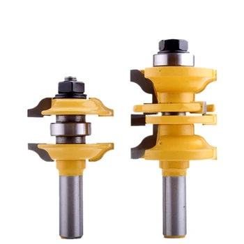 

2 Pcs 1/2 inch Wood Router Bit Straight Shank Entry Interior Door Ogee Matched RS Router Bit Set WSFS Hot