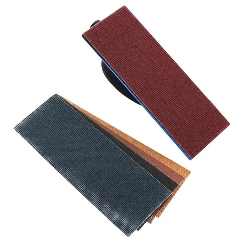 1PC Sanding Block Hand Dust Extraction Sanding Grinding Dust Free Abrasive Tool with Mesh Sandpaper Hand Tool Dust Free Block - Цвет: as show