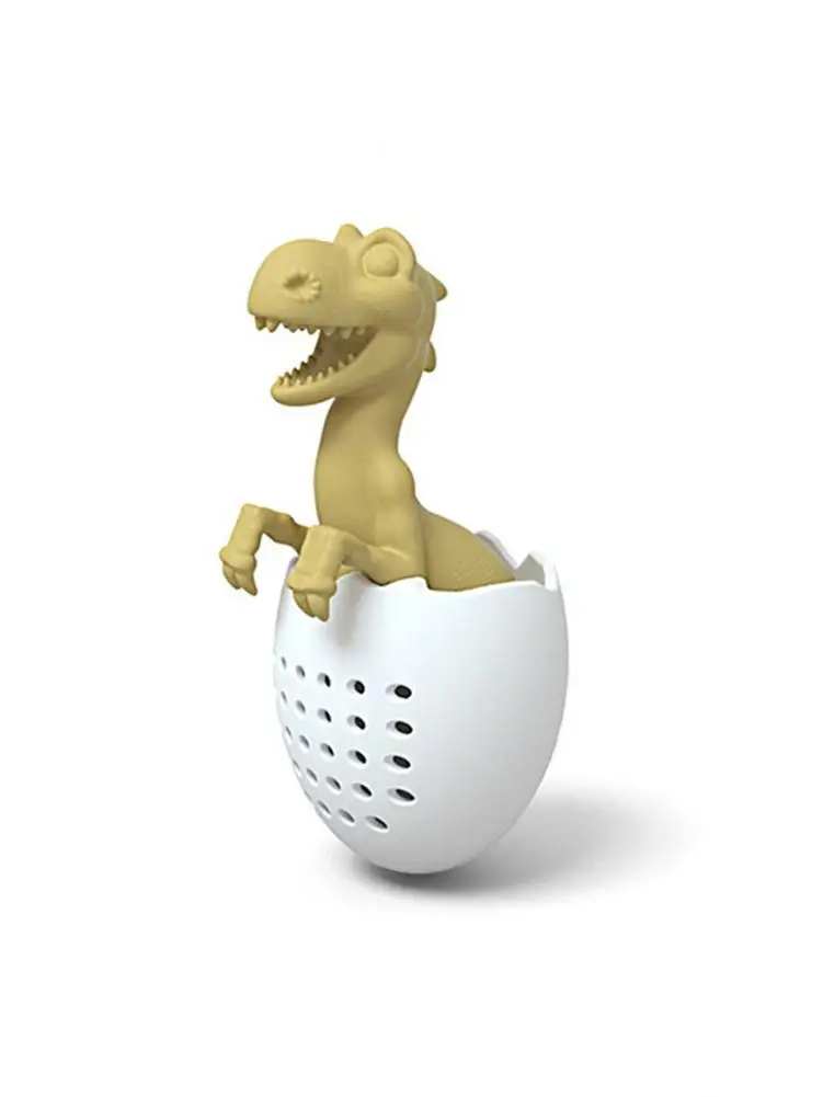 Пищевой силиконовый ситечко для чая, нетоксичный, в форме динозавра, в форме листа, травяной фильтр для специй, многоразовый, для заварки чая, аксессуары для чайника