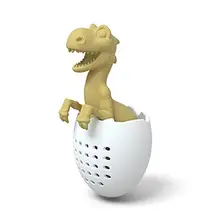 Пищевой силиконовый ситечко для чая, нетоксичный, в форме динозавра, в форме листа, травяной фильтр для специй, многоразовый, для заварки чая, аксессуары для чайника