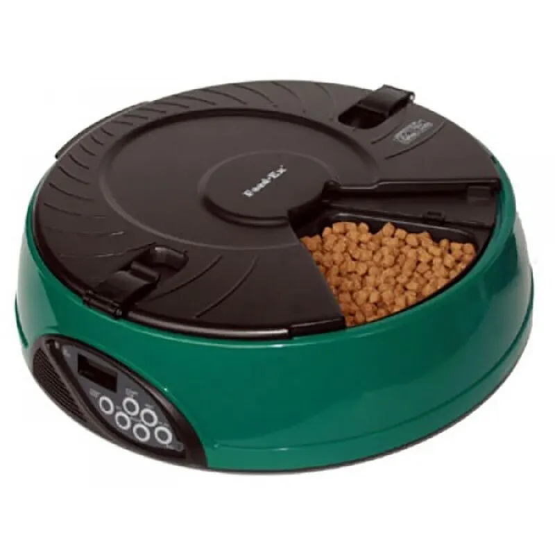 Auto Feeder Pf6 For Dogs And Cats 6 Sections W/K Display Goods Pets Automatic Water Bowl Birds Wet Food Car Drinking Health Care Timed Delivery