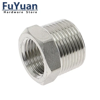 

Reducer Bushing Male x Female 1/8" 1/4" 1/2" 3/4" 1" 1-1/4" 1-1/2" BSP Threaded Stainless Steel SS304 Plumbing Pipe Fittings