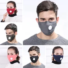 Маска против загрязнения респиратор Моющиеся Многоразовые маски хлопок унисекс рот Муфельная для аллергии/астмы/Путешествия/Велоспорт