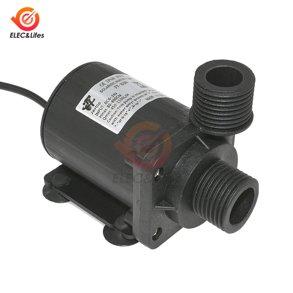 40℃-100℃ High Quality 5M Hydraulic Head Durable Brushless Boost Water Pump 12V 