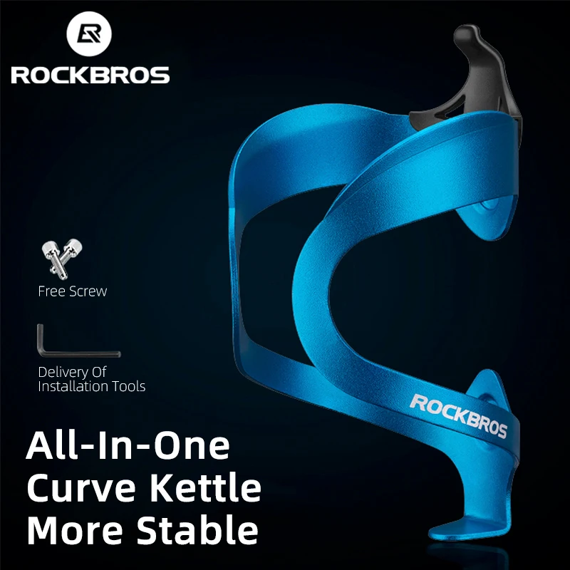ROCKBROS Bicycle Water Bottle Cage MTB Road Bike Bottle Holder UltraLight Aluminium Alloy Holder Bicycle Drum