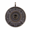 WYSIWYG 1pcs 68x56mm Round Mandala Flower Charm Pendants Filigree Round Mandala Charm For Jewelry Making ► Photo 3/4