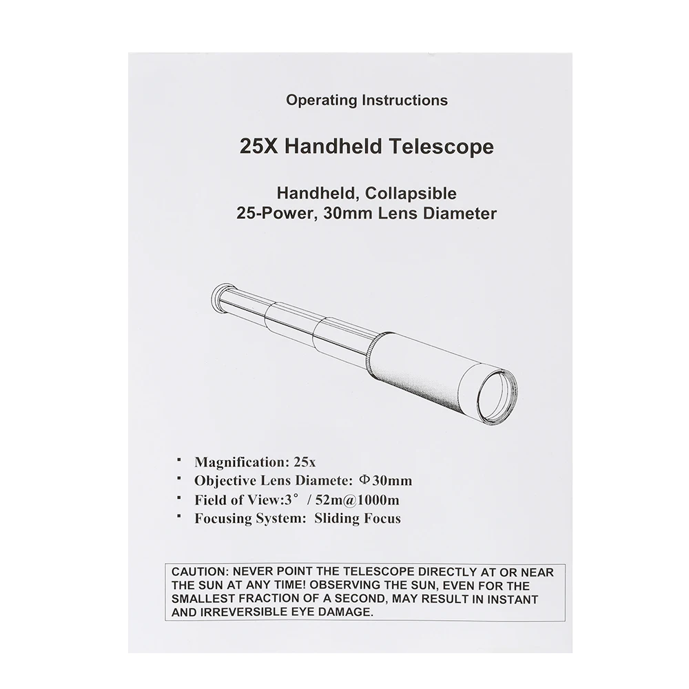 Visionking 25x30 высокомощный Мини Компактный Монокуляр BAK4 Крыша Призма Портативный Складной телескоп Монокуляр
