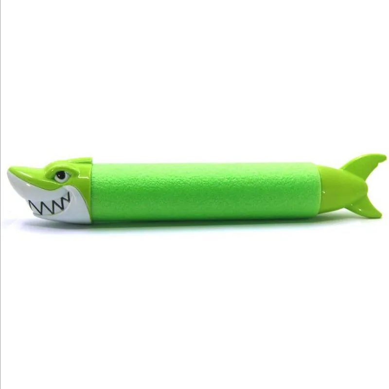 Green Shark Водяной пистолет с рисунком акулы, 30 футов, водяной пистолет с большим диапазоном, бассейн, пляж, песок, водная Боевая игрушка для детей 3 лет и выше - Цвет: Green Shark